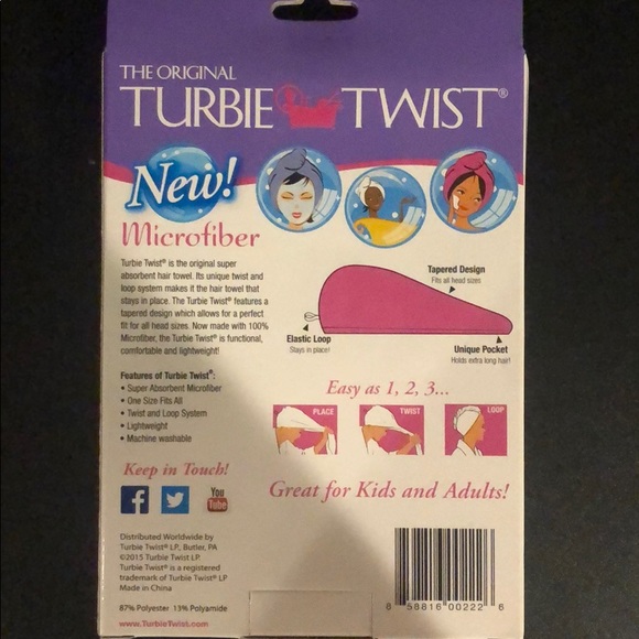 Turbie Twist Hair Towel - Picture 2 of 2